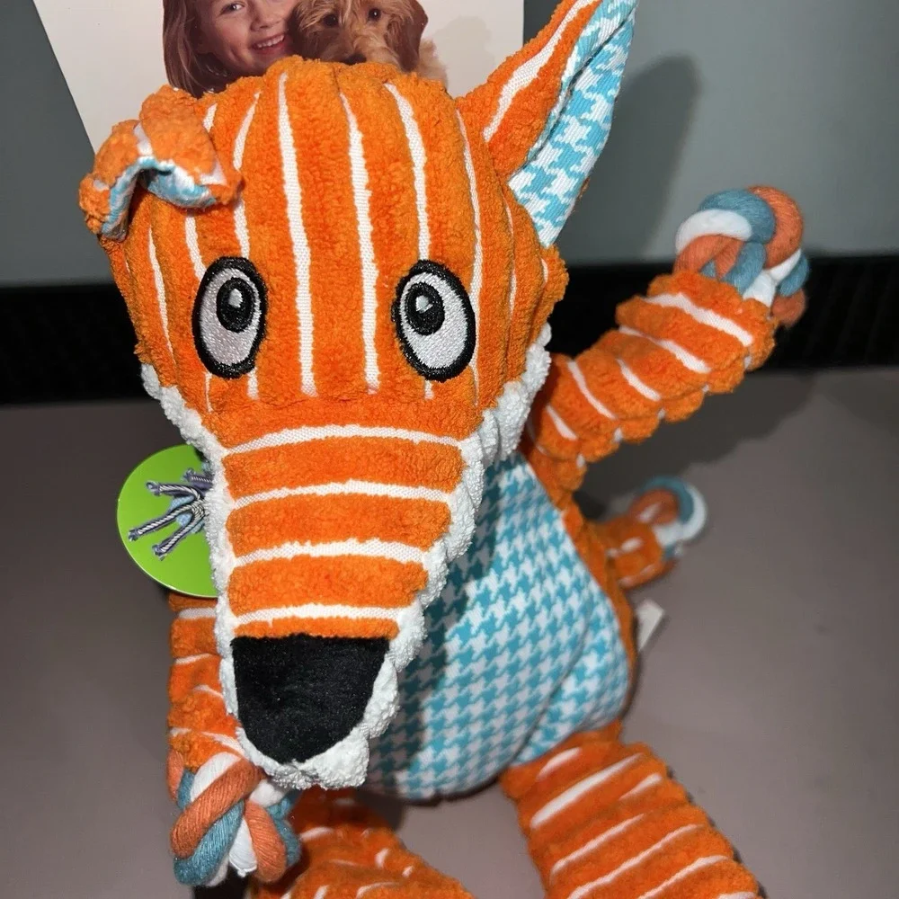 NWT Kong Knots FOX Rope Tug‎ Dog Toy Chew Play Treat Pet NEW